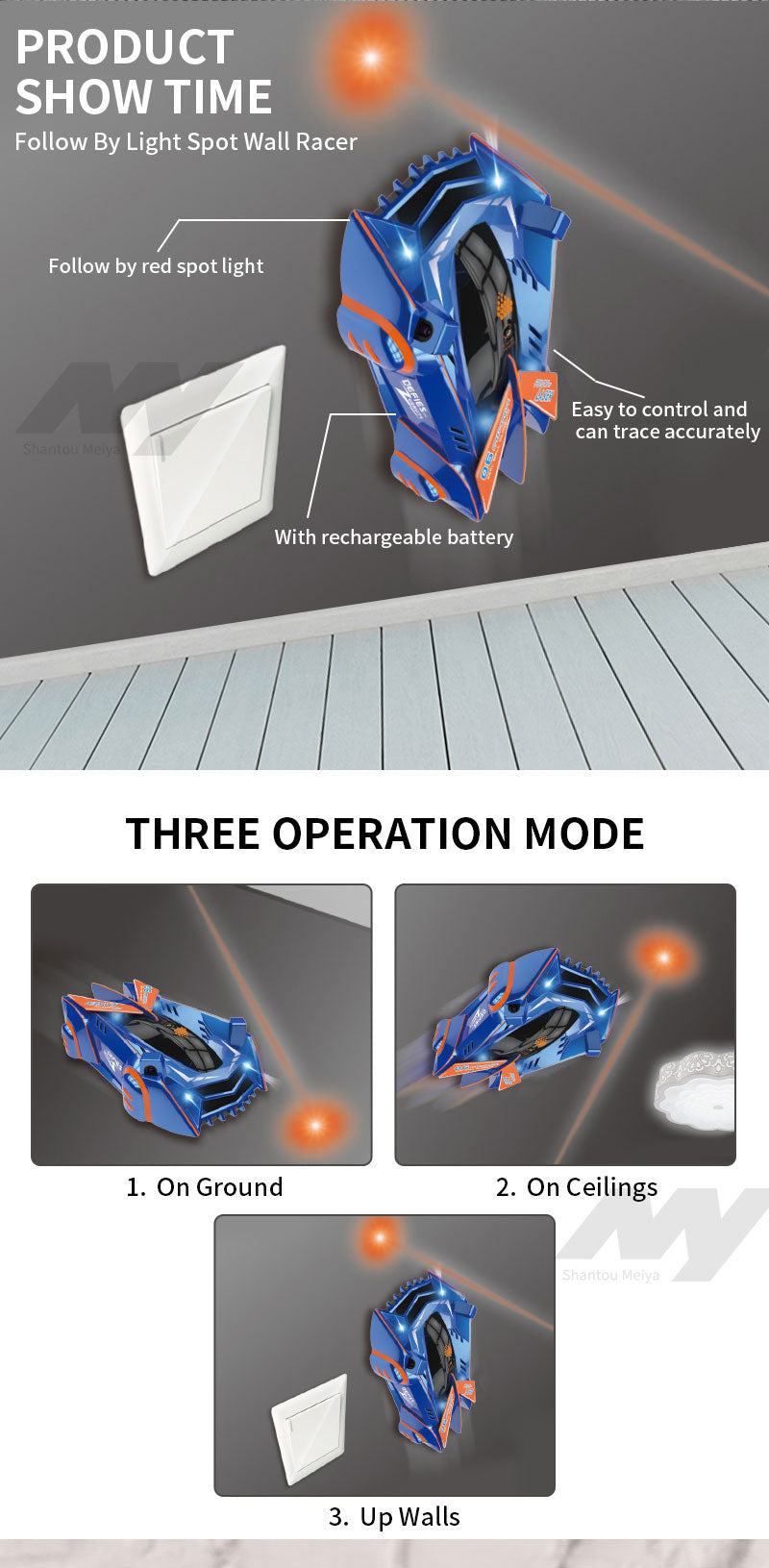 New Toy Infrared induction wall climbing Stunt Car